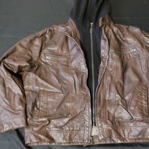 Calvin Klein Leather Faux Leather Jacket